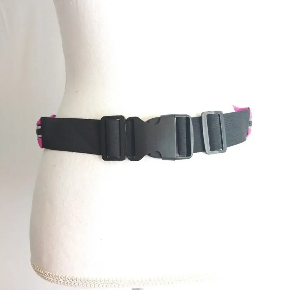 Sakar International Women's Athletic Sports Pink zippered Belt Fitness